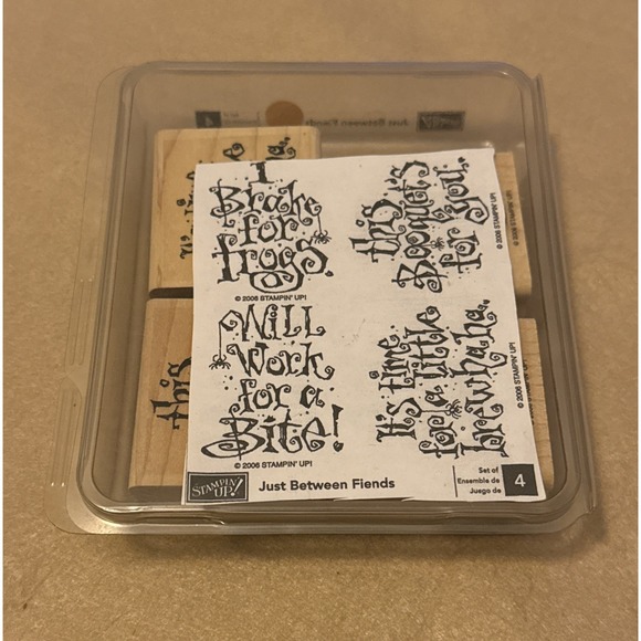 Palatka Picker Other - Stampin' Up!  JUST BETWEEN FIENDS Spooky Halloween‎ Frogs Brewhaha Spider 2006